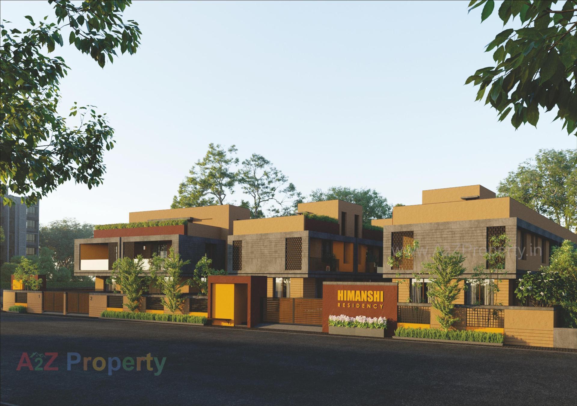 3D Elevation of real estate project Himanshi Residency located at Bareja, Ahmedabad, Gujarat