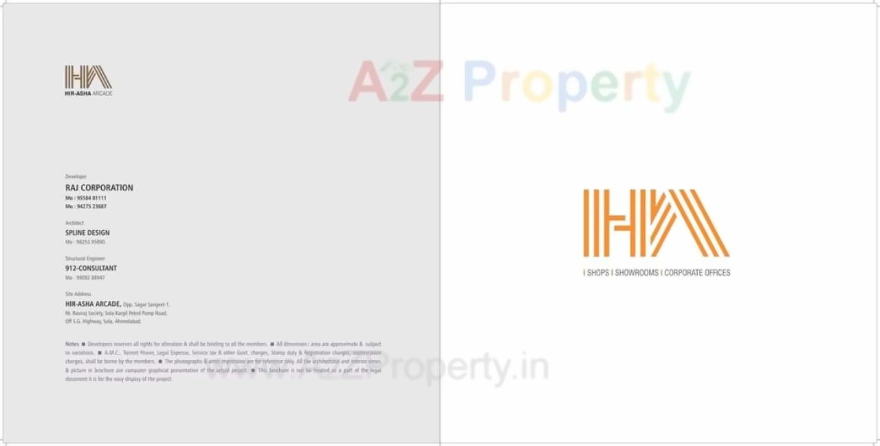  of real estate project Hir Asha Arcade located at Sola, Ahmedabad, Gujarat