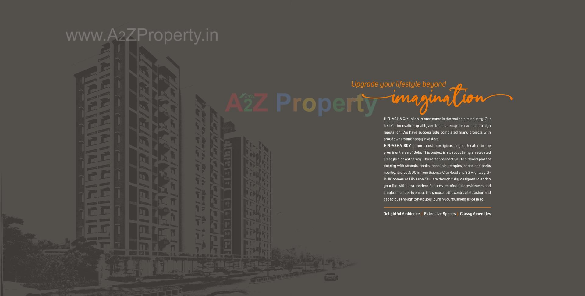  of real estate project Hir Asha Sky located at Sola, Ahmedabad, Gujarat