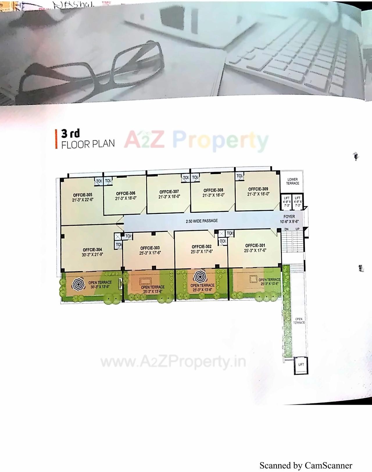 Layout of real estate project Hir Asha Square located at Bhadaj, Ahmedabad, Gujarat