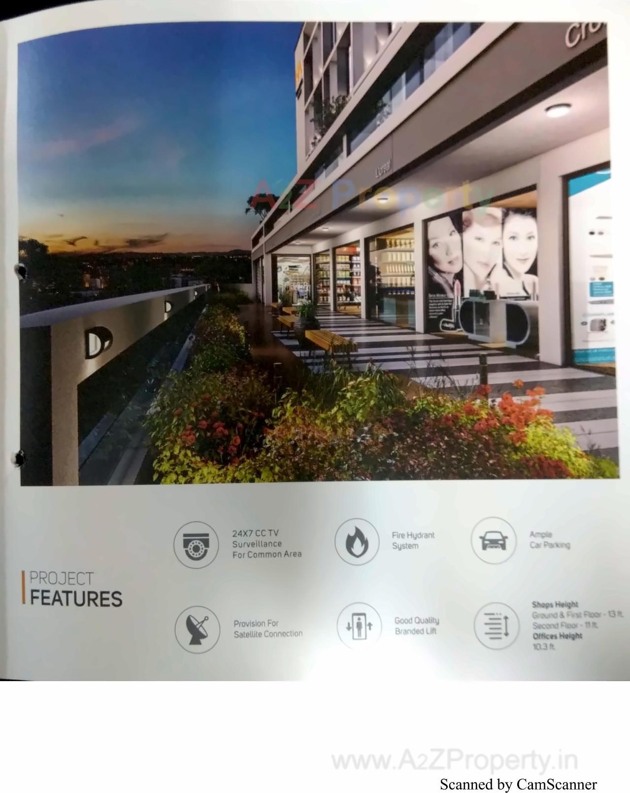 3D Elevation of real estate project Hir Asha Square located at Bhadaj, Ahmedabad, Gujarat