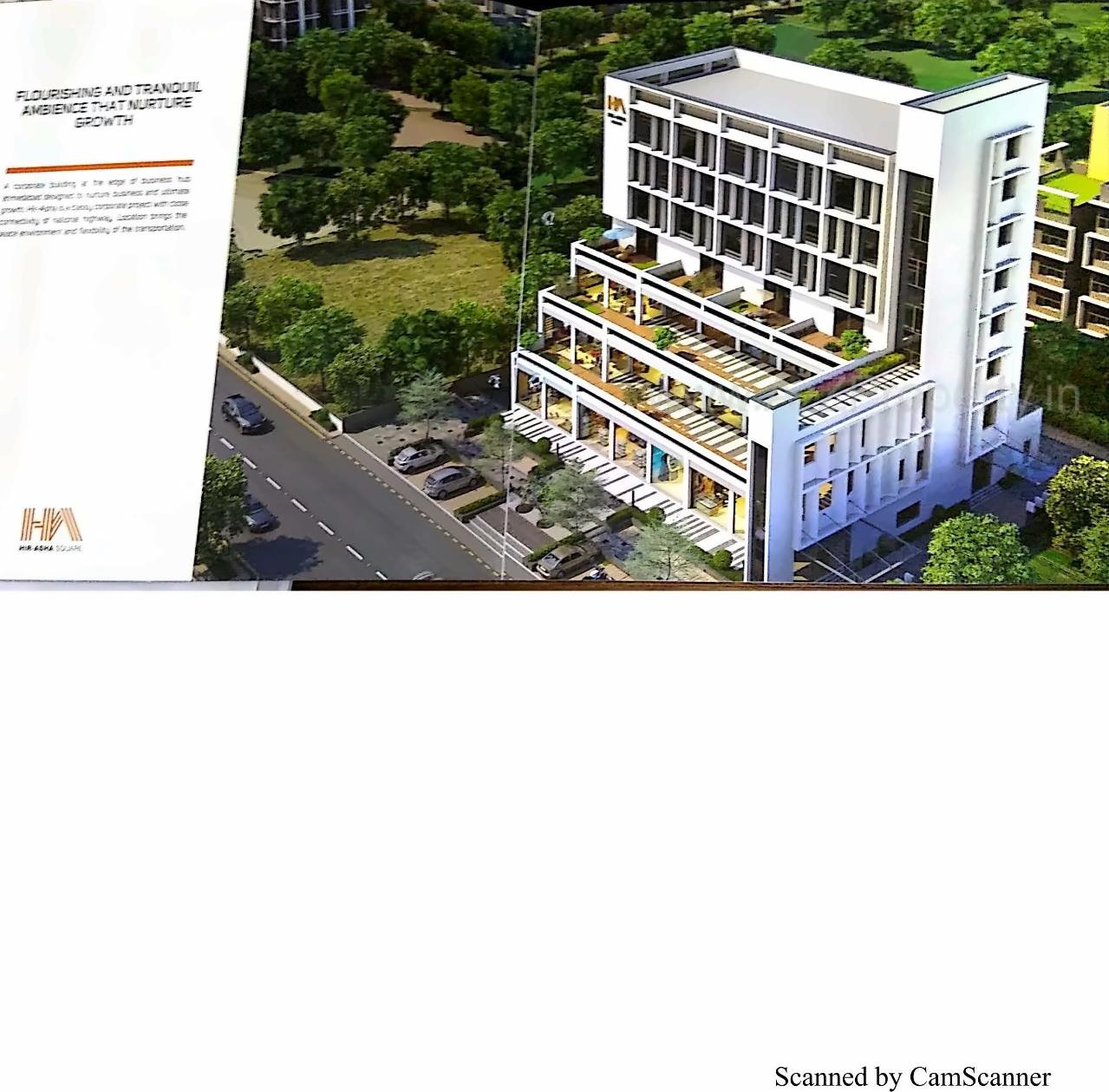 3D Elevation of real estate project Hir Asha Square located at Bhadaj, Ahmedabad, Gujarat