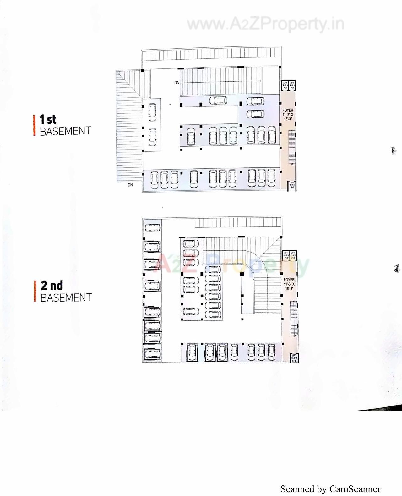 Layout of real estate project Hir Asha Square located at Bhadaj, Ahmedabad, Gujarat