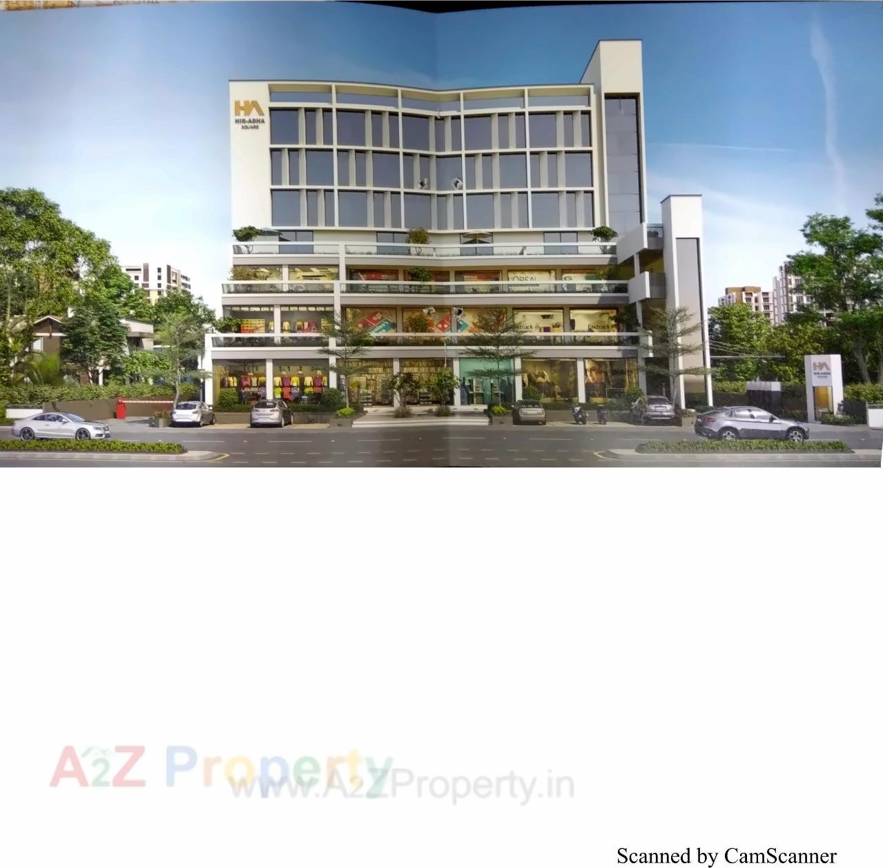 3D Elevation of real estate project Hir Asha Square located at Bhadaj, Ahmedabad, Gujarat