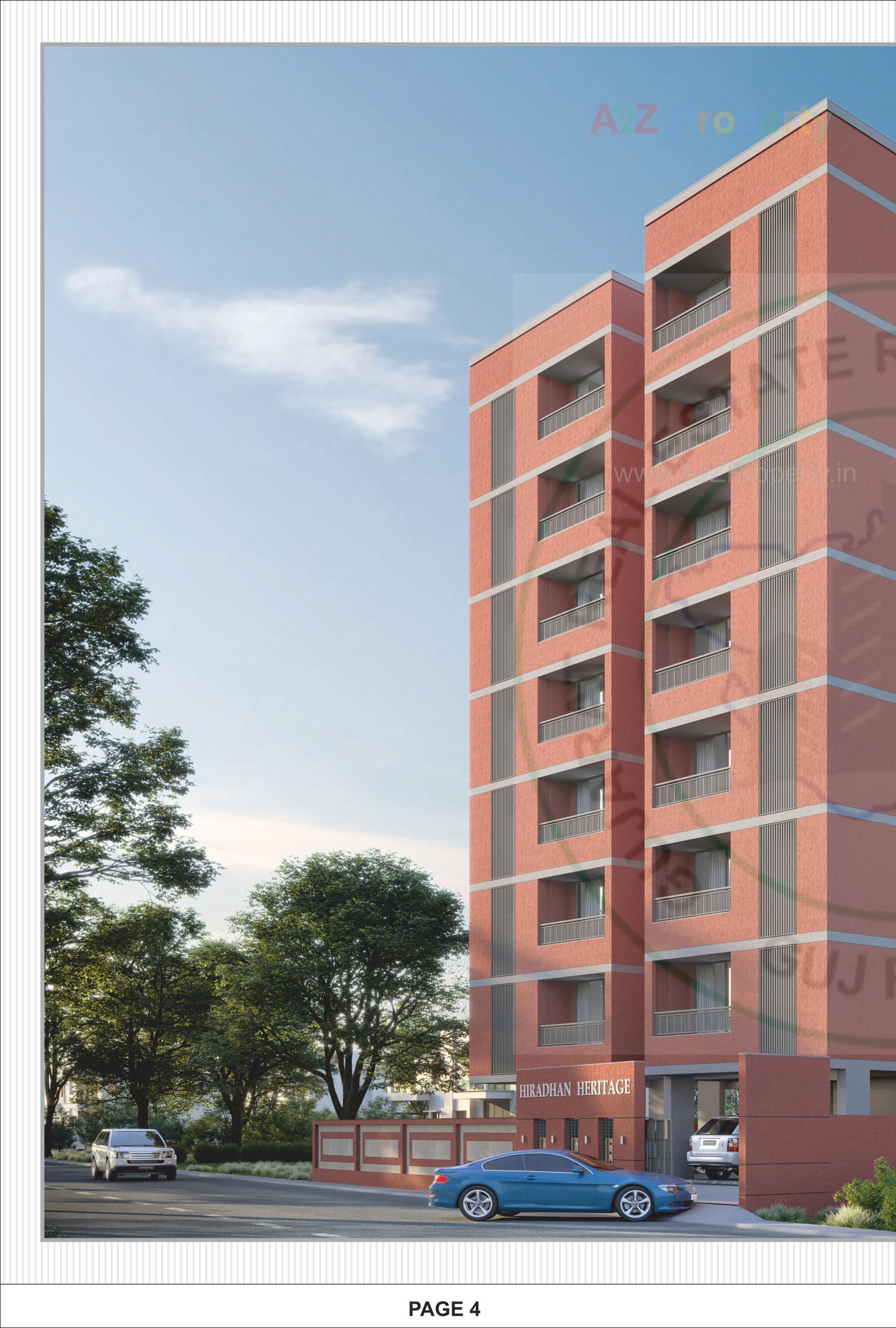 3D Elevation of real estate project Hiradhan Heritage located at Paldi, Ahmedabad, Gujarat