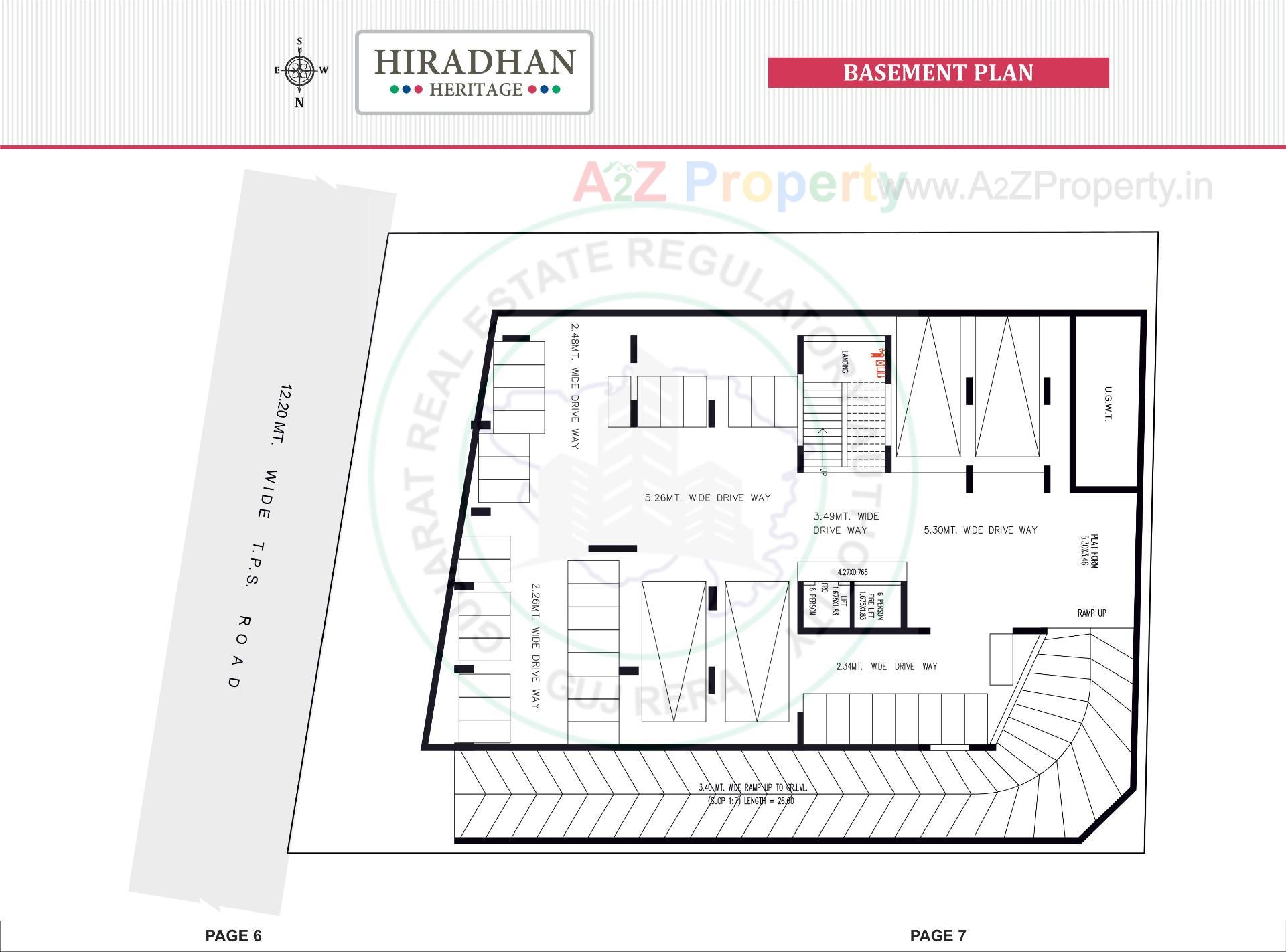Layout of real estate project Hiradhan Heritage located at Paldi, Ahmedabad, Gujarat