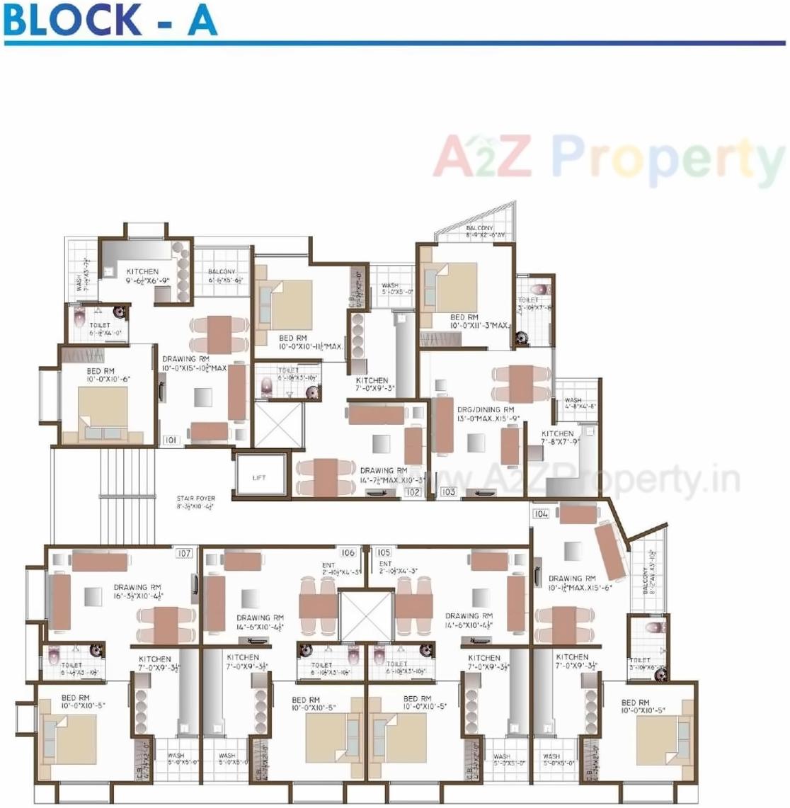 Layout of real estate project Hiralaxmi located at Baherampura, Ahmedabad, Gujarat