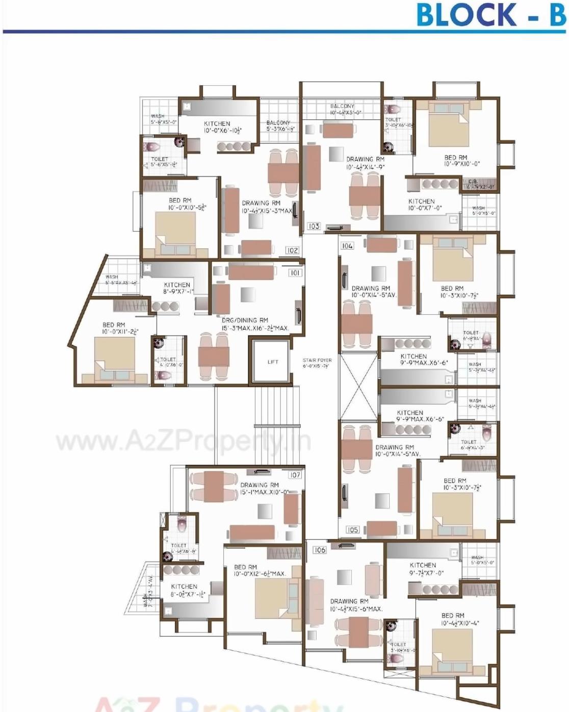 Layout of real estate project Hiralaxmi located at Baherampura, Ahmedabad, Gujarat