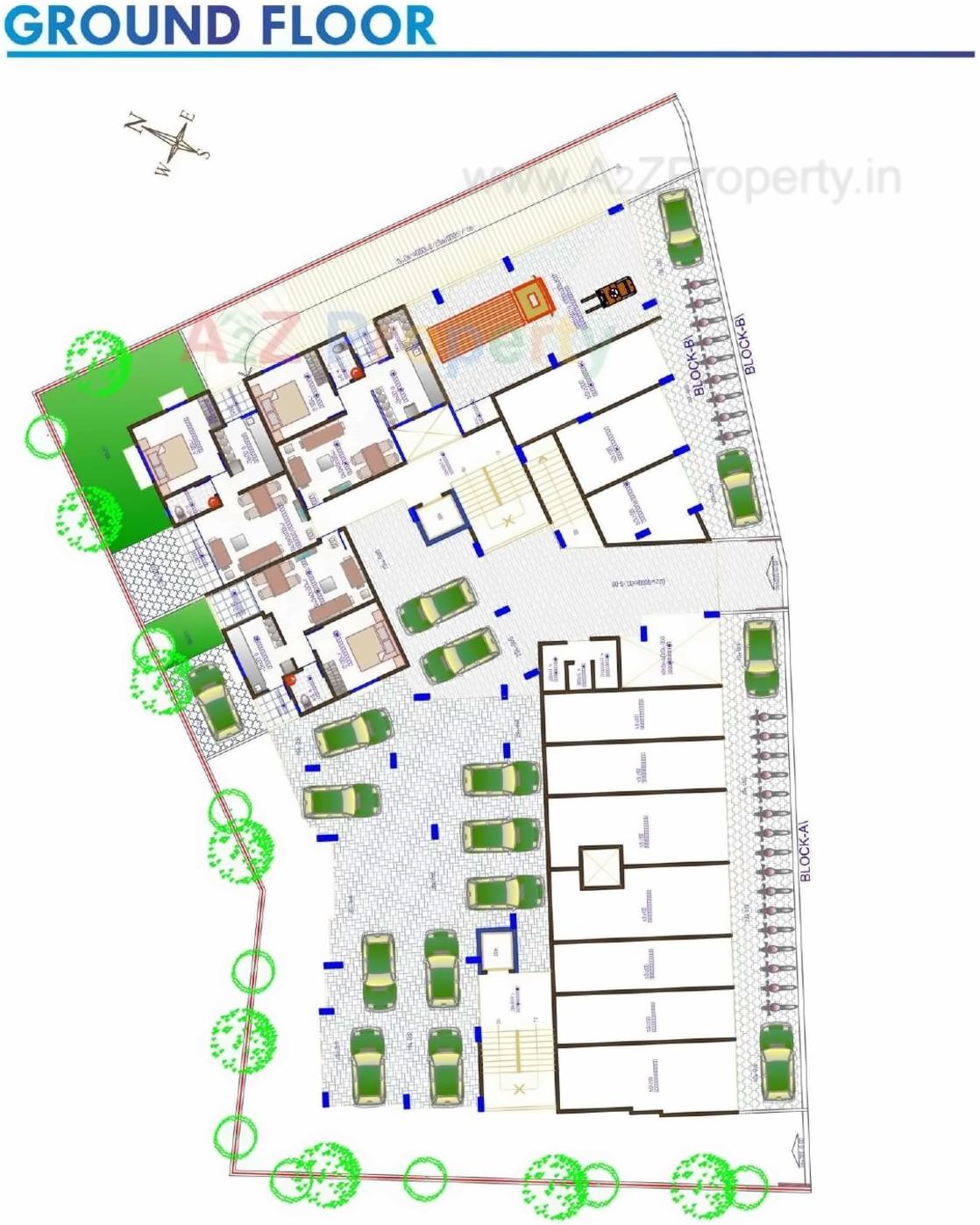 Layout of real estate project Hiralaxmi located at Baherampura, Ahmedabad, Gujarat