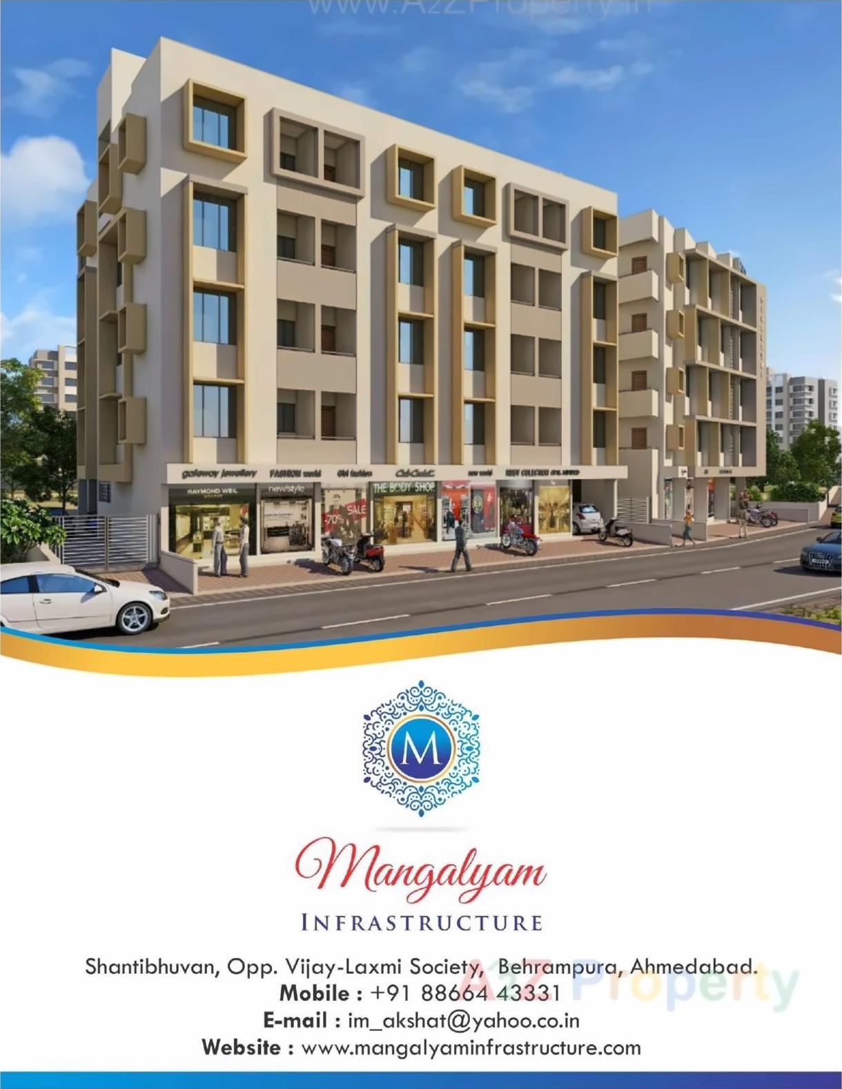 3D Elevation of real estate project Hiralaxmi located at Baherampura, Ahmedabad, Gujarat