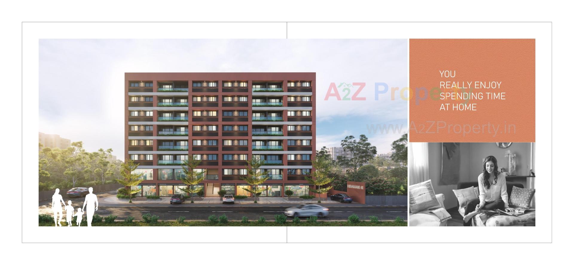 3D Elevation of real estate project Hiramani located at Ognaj, Ahmedabad, Gujarat