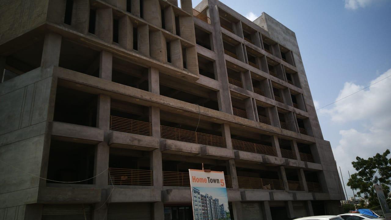 53852_const of real estate project Home Town located at Ranip, Ahmedabad, Gujarat