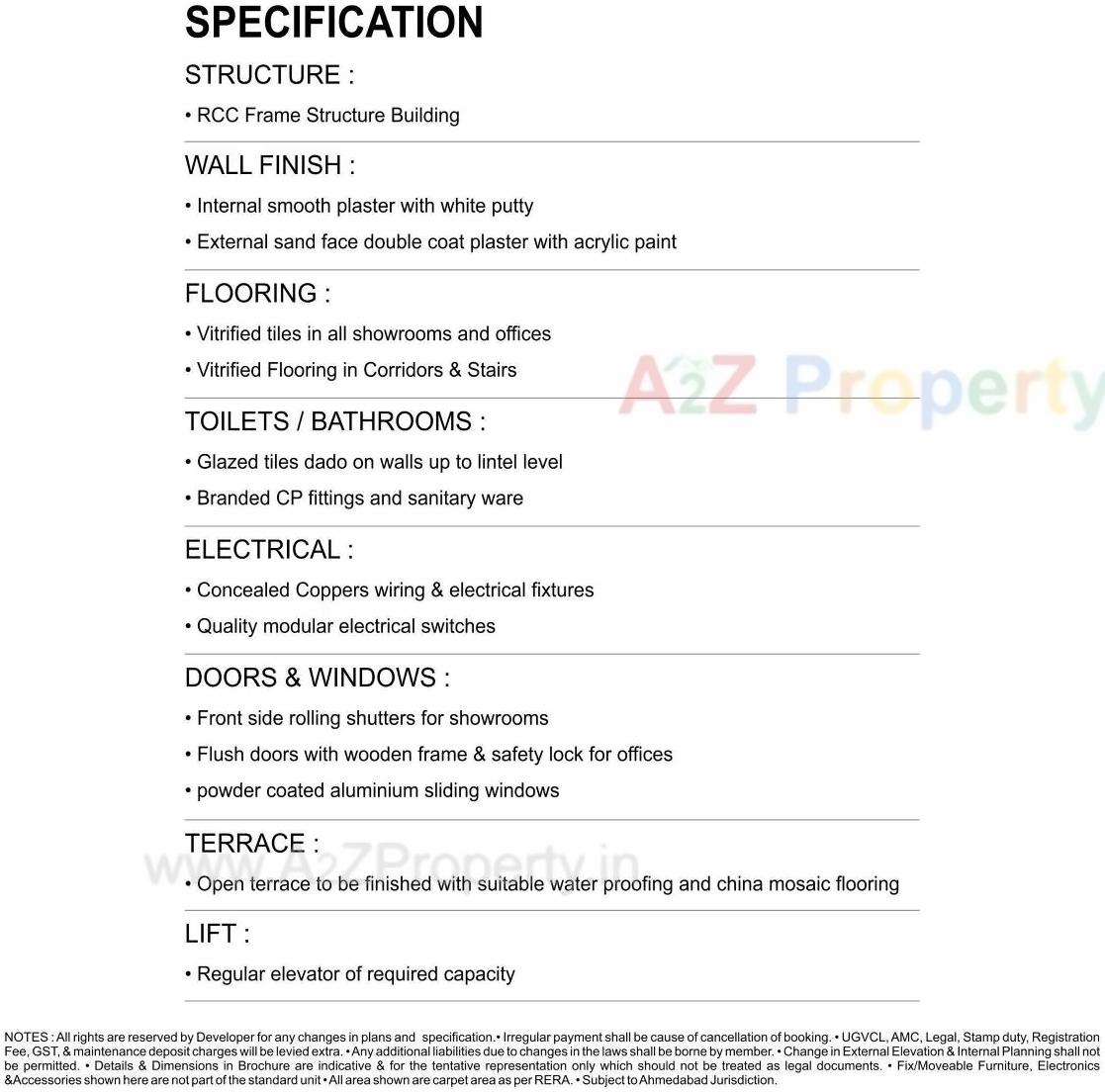  of real estate project Horizon Trade Center located at Khoraj, Ahmedabad, Gujarat