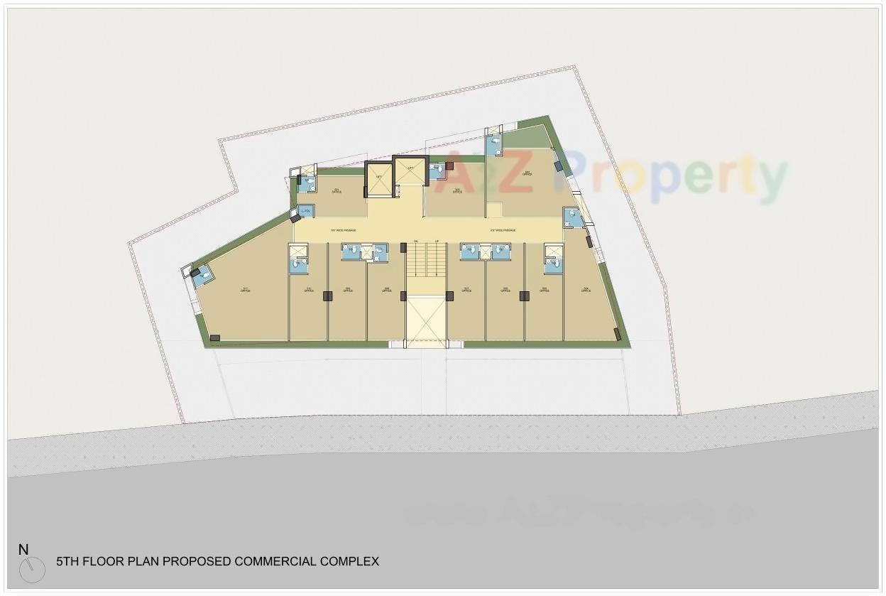 Layout of real estate project Hr Elanza located at Paldi, Ahmedabad, Gujarat