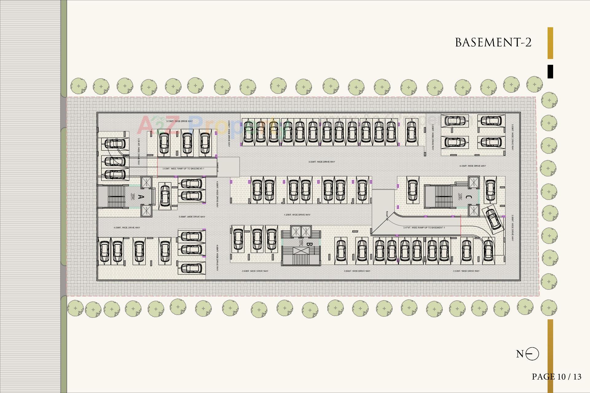 Layout of real estate project Hr Eliseo Ii located at Okaf, Ahmedabad, Gujarat