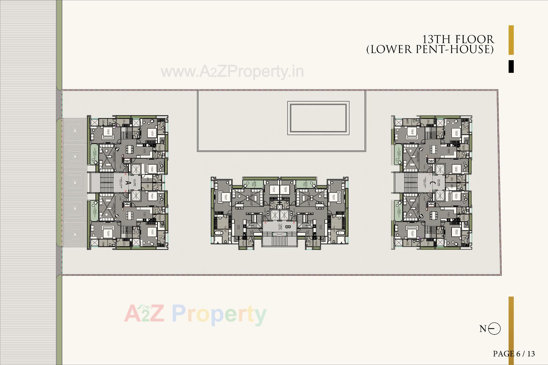 Layout of real estate project Hr Eliseo Ii located at Okaf, Ahmedabad, Gujarat