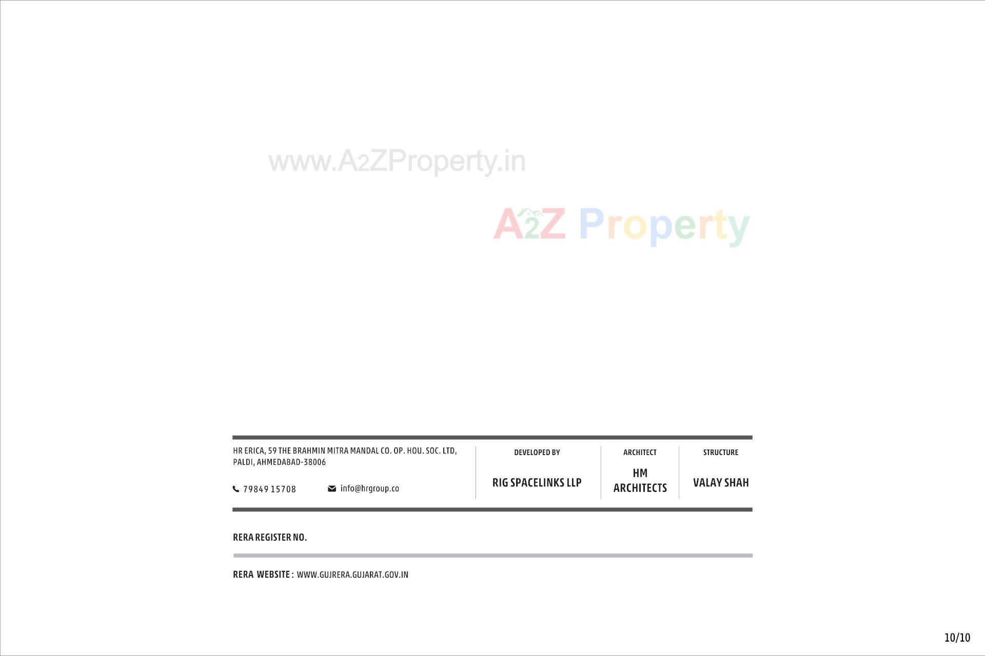  of real estate project Hr Erica located at Chhadavad, Ahmedabad, Gujarat