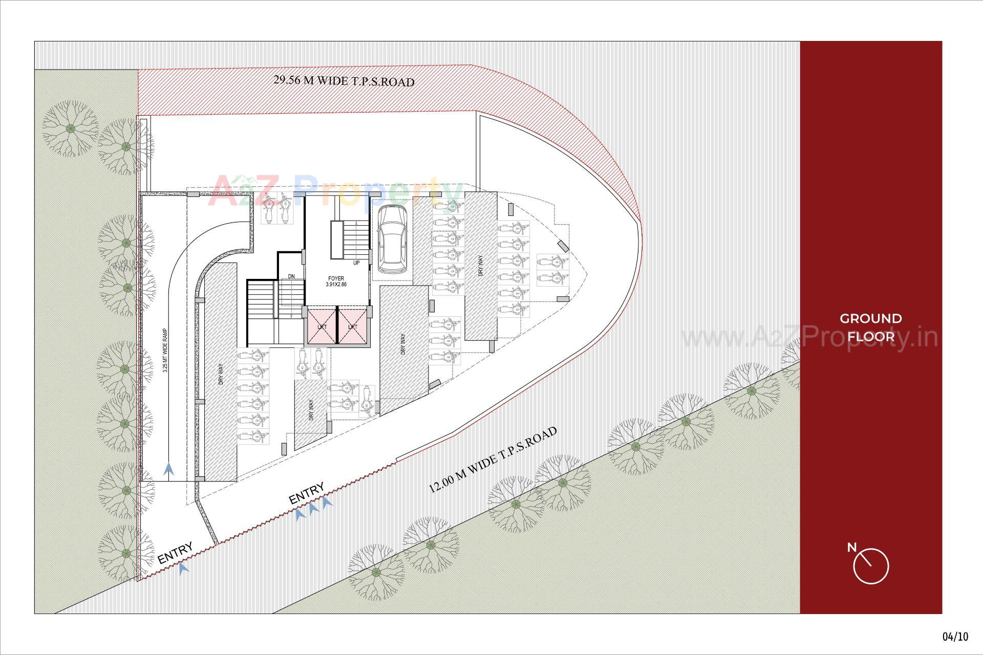Layout of real estate project Hr Erica located at Chhadavad, Ahmedabad, Gujarat