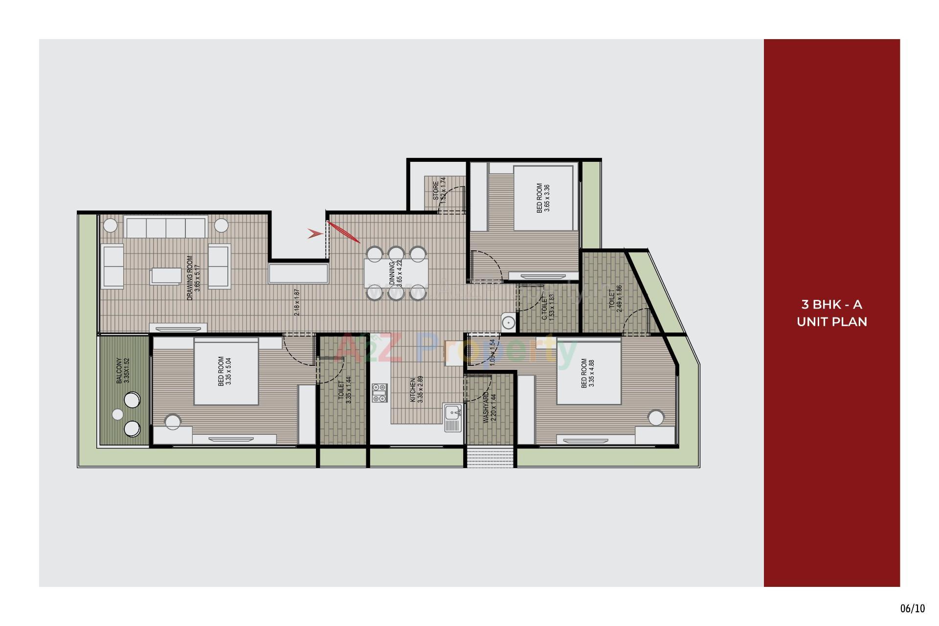 Layout of real estate project Hr Erica located at Chhadavad, Ahmedabad, Gujarat