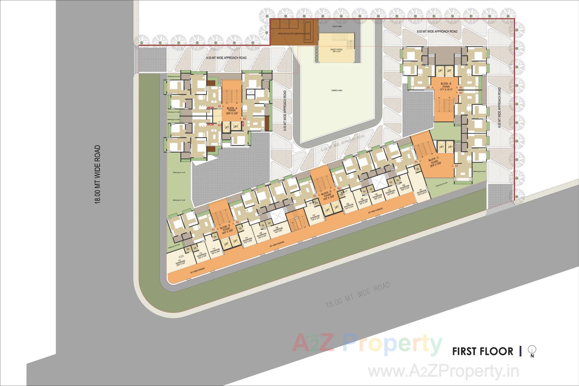Layout of real estate project Hr Eternia located at Shela, Ahmedabad, Gujarat