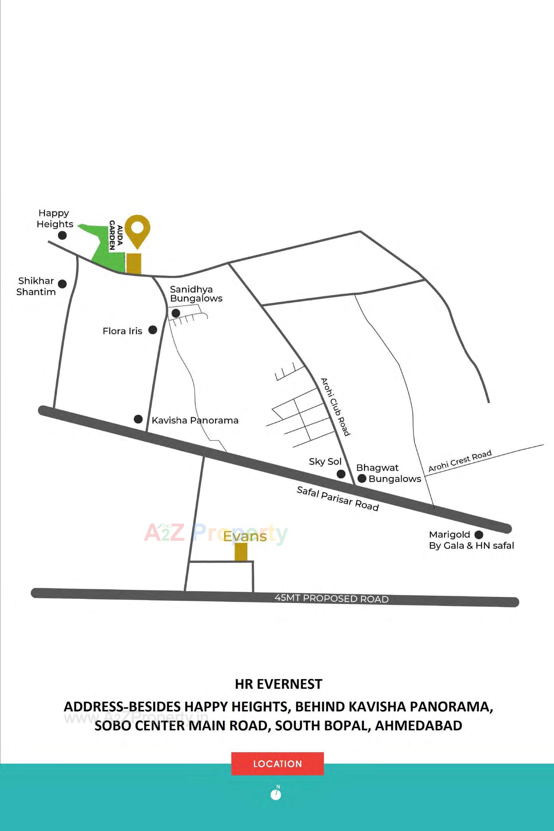  of real estate project Hr Evernest located at Ghuma, Ahmedabad, Gujarat