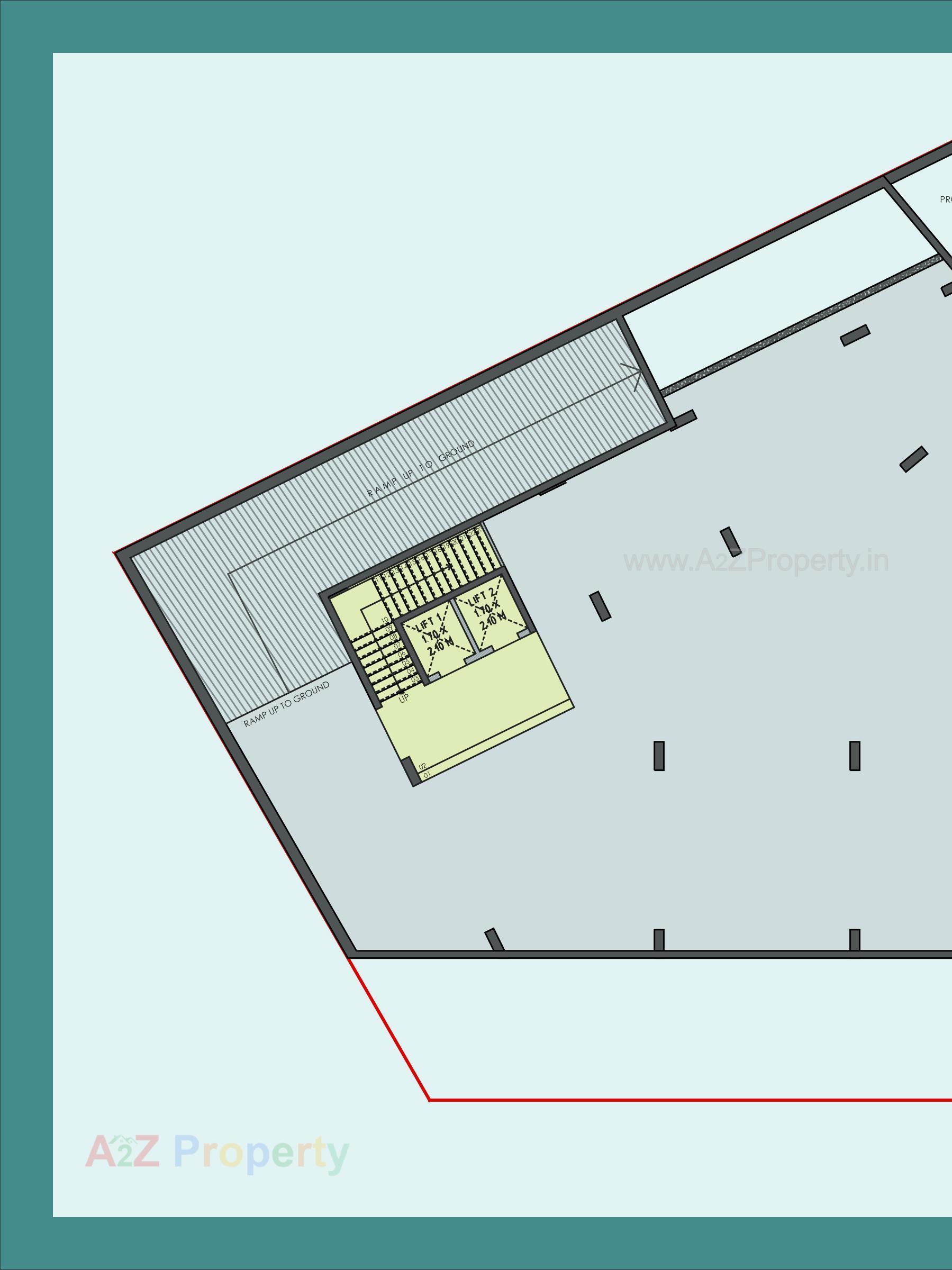 Layout of real estate project Hr Exeter Ii located at Paldi, Ahmedabad, Gujarat