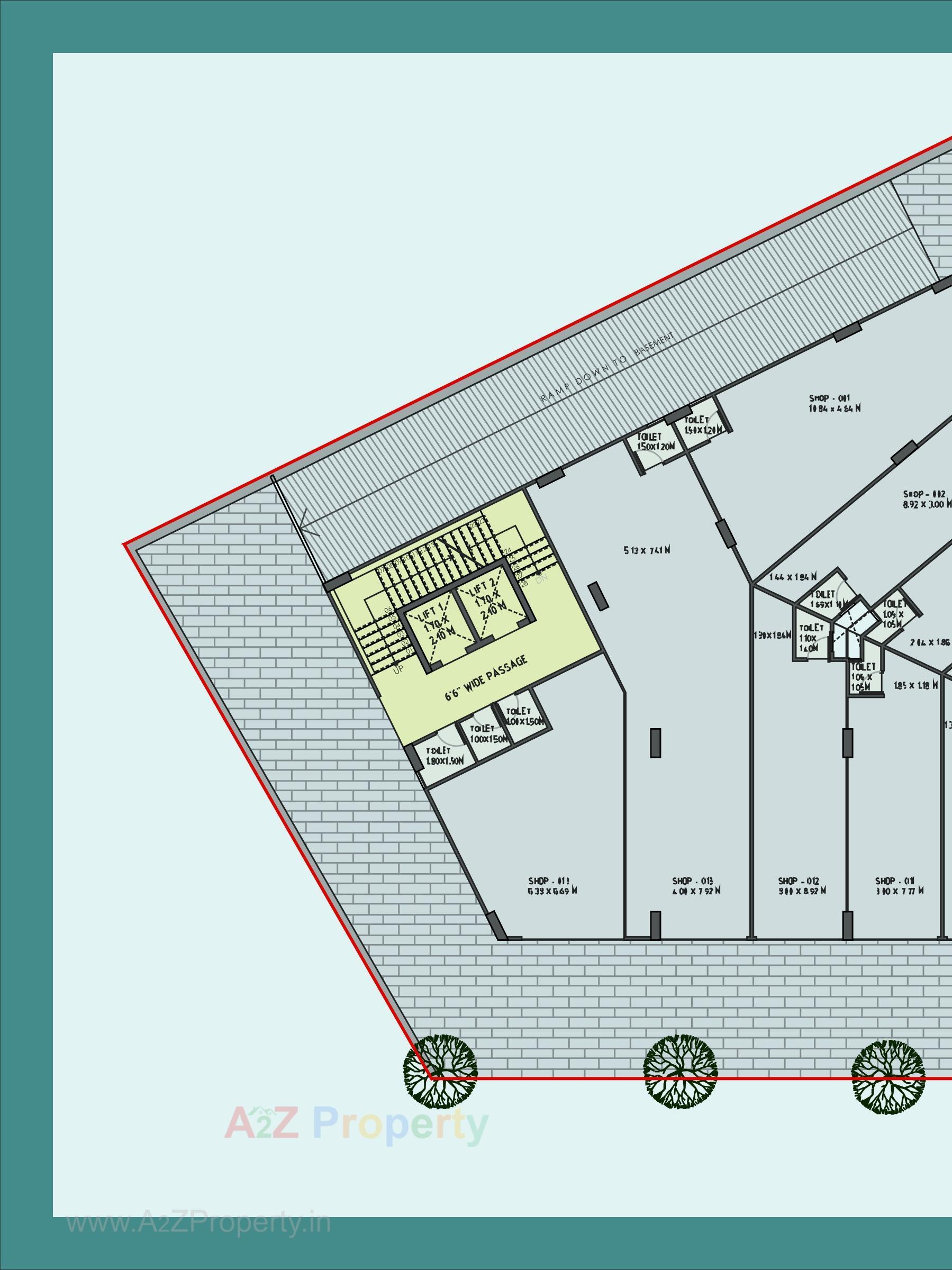 Layout of real estate project Hr Exeter Ii located at Paldi, Ahmedabad, Gujarat