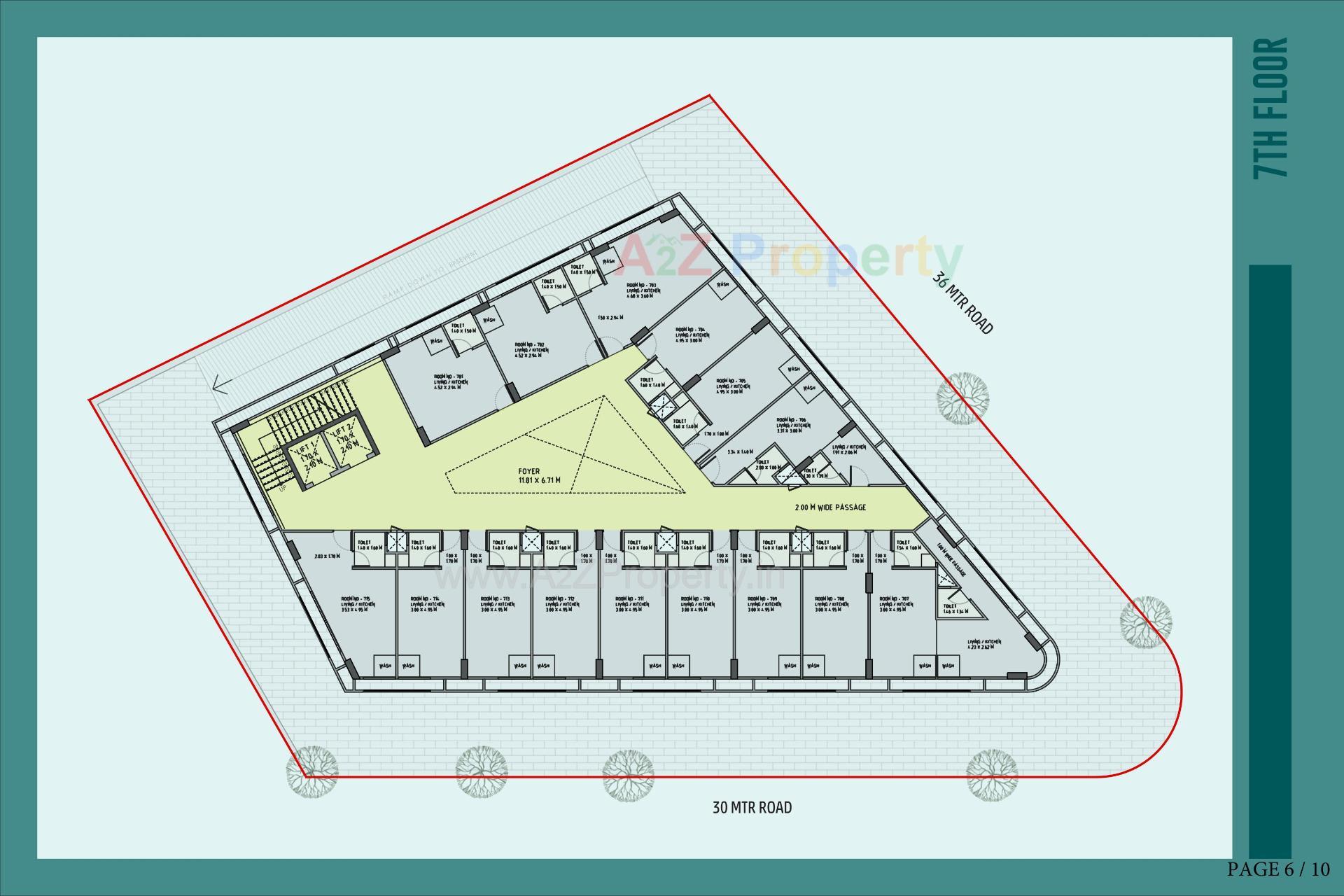 Layout of real estate project Hr Exeter Ii located at Paldi, Ahmedabad, Gujarat