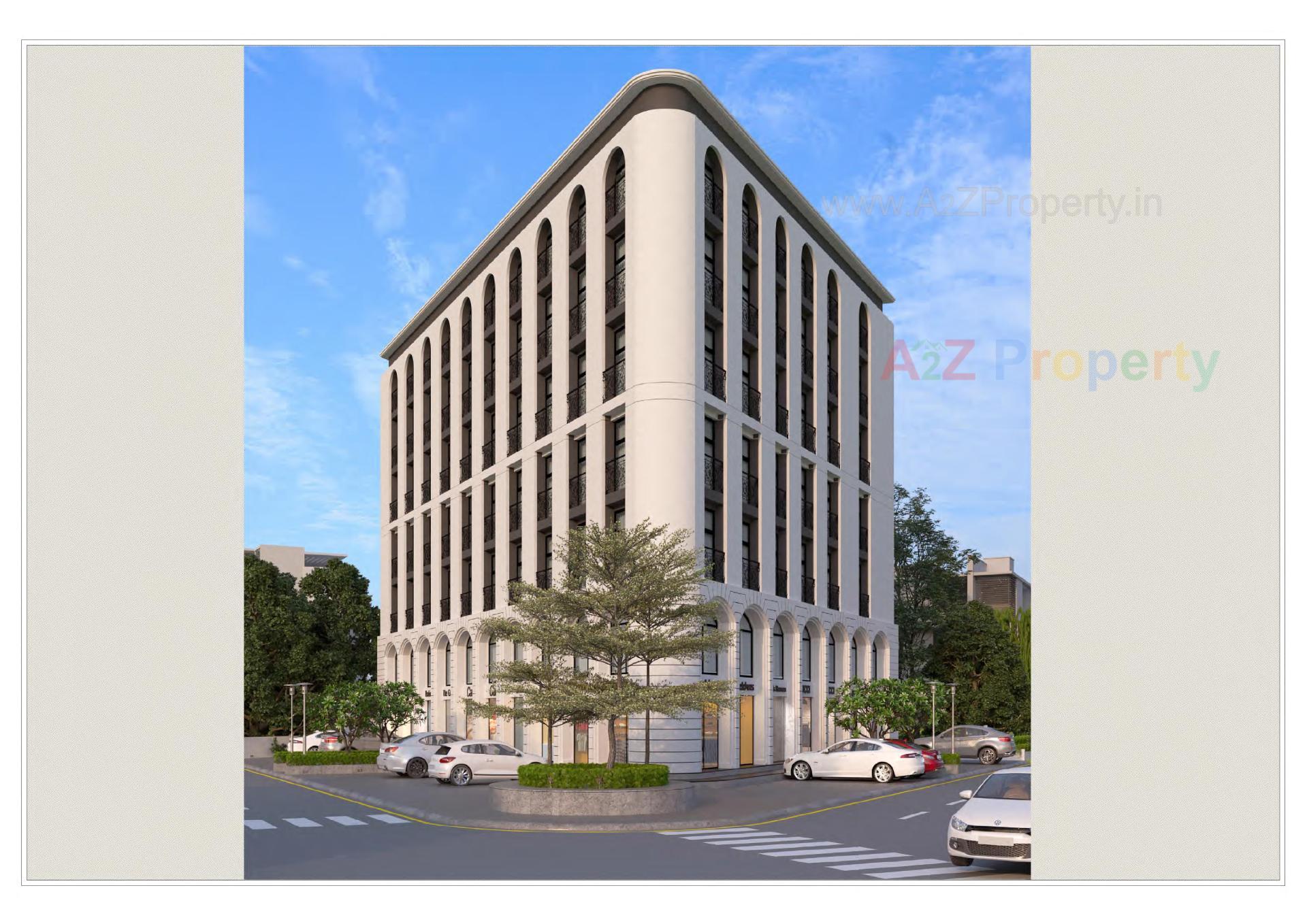 3D Elevation of real estate project Hr Exeter located at Paldi, Ahmedabad, Gujarat