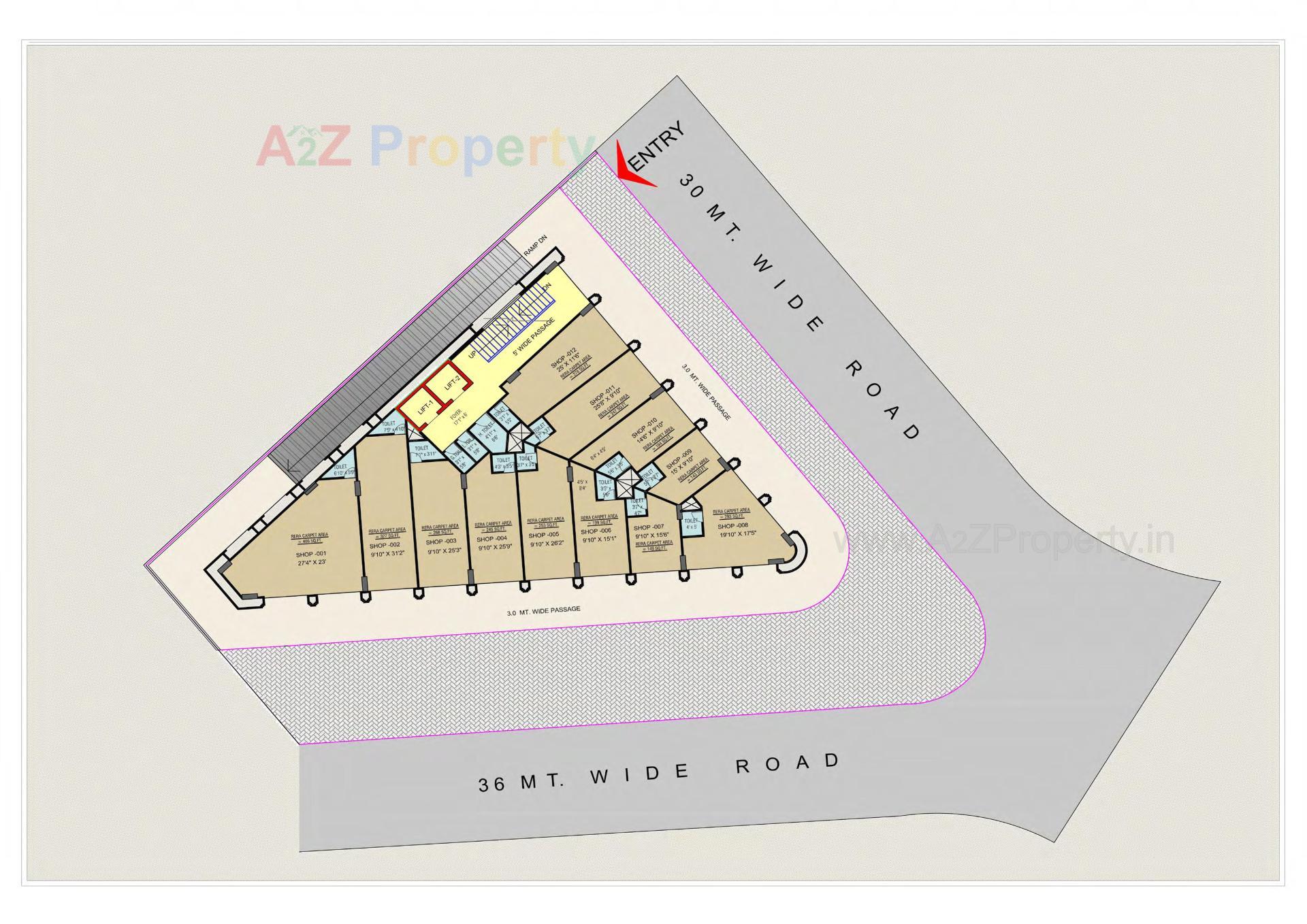 Layout of real estate project Hr Exeter located at Paldi, Ahmedabad, Gujarat