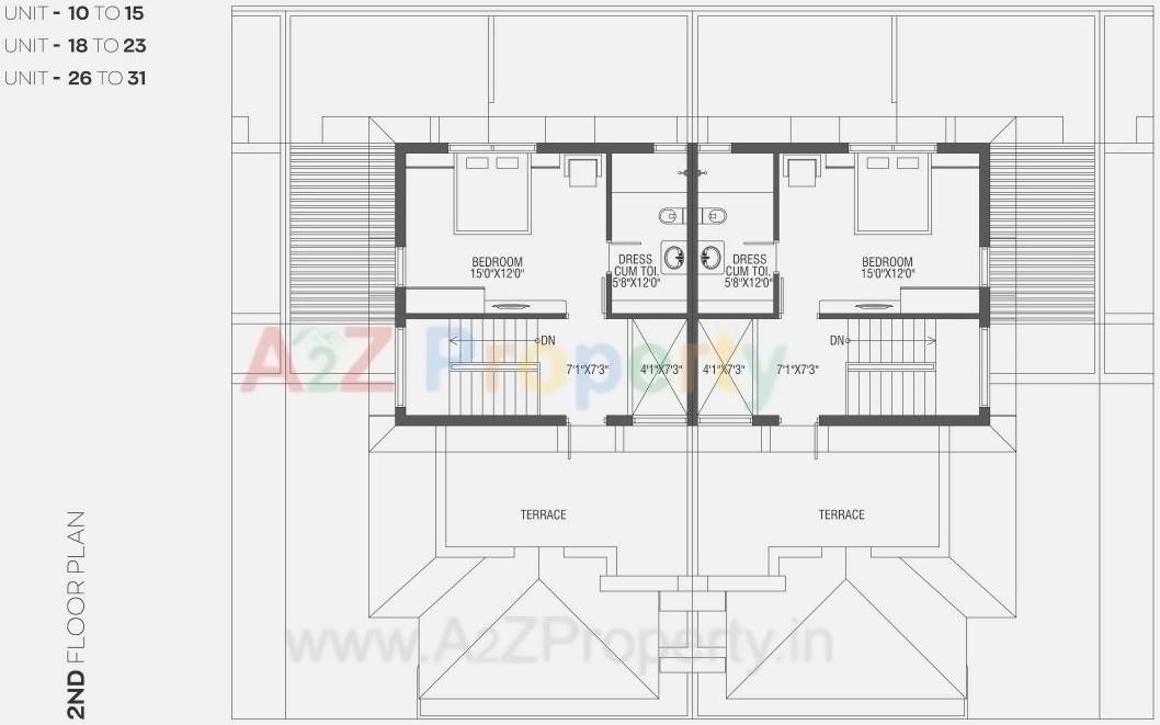 Layout of real estate project Hridaykunj located at Ahmedabad, Ahmedabad, Gujarat