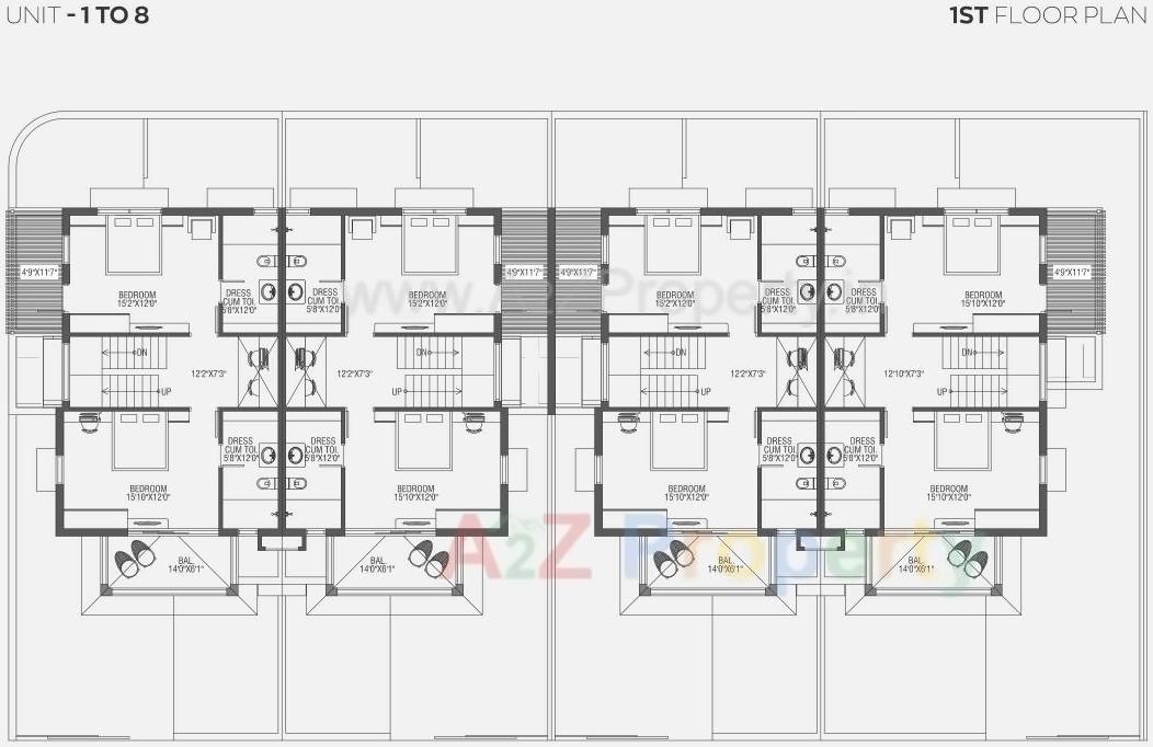 Layout of real estate project Hridaykunj located at Ahmedabad, Ahmedabad, Gujarat