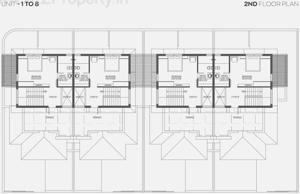 Layout of real estate project Hridaykunj located at Ahmedabad, Ahmedabad, Gujarat