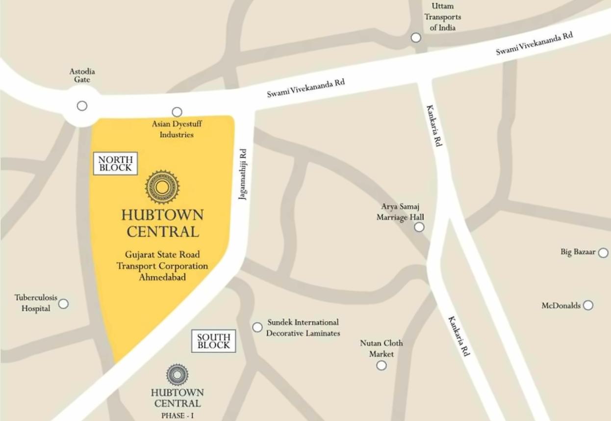  of real estate project Hubtown North Star located at Rajpur-hirpur, Ahmedabad, Gujarat
