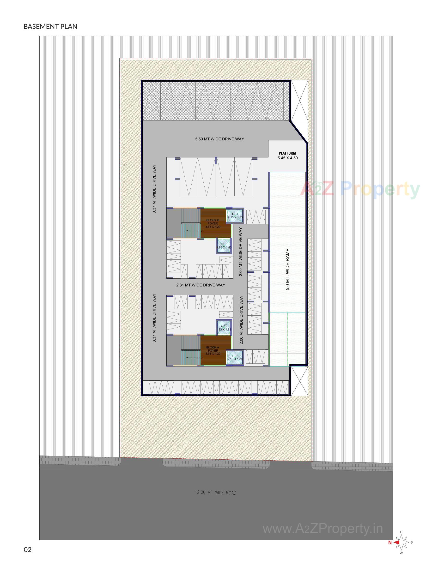Layout of real estate project I Home located at Ghuma, Ahmedabad, Gujarat