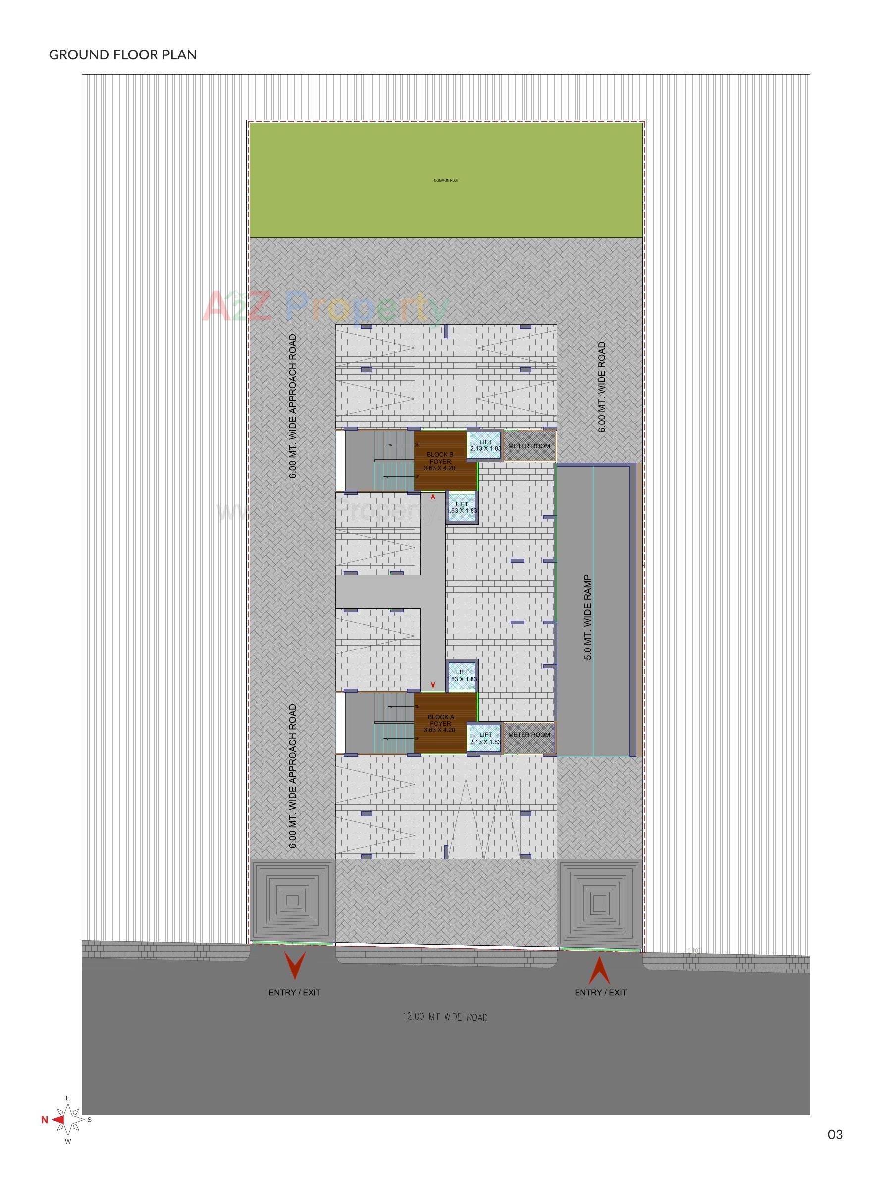 Layout of real estate project I Home located at Ghuma, Ahmedabad, Gujarat