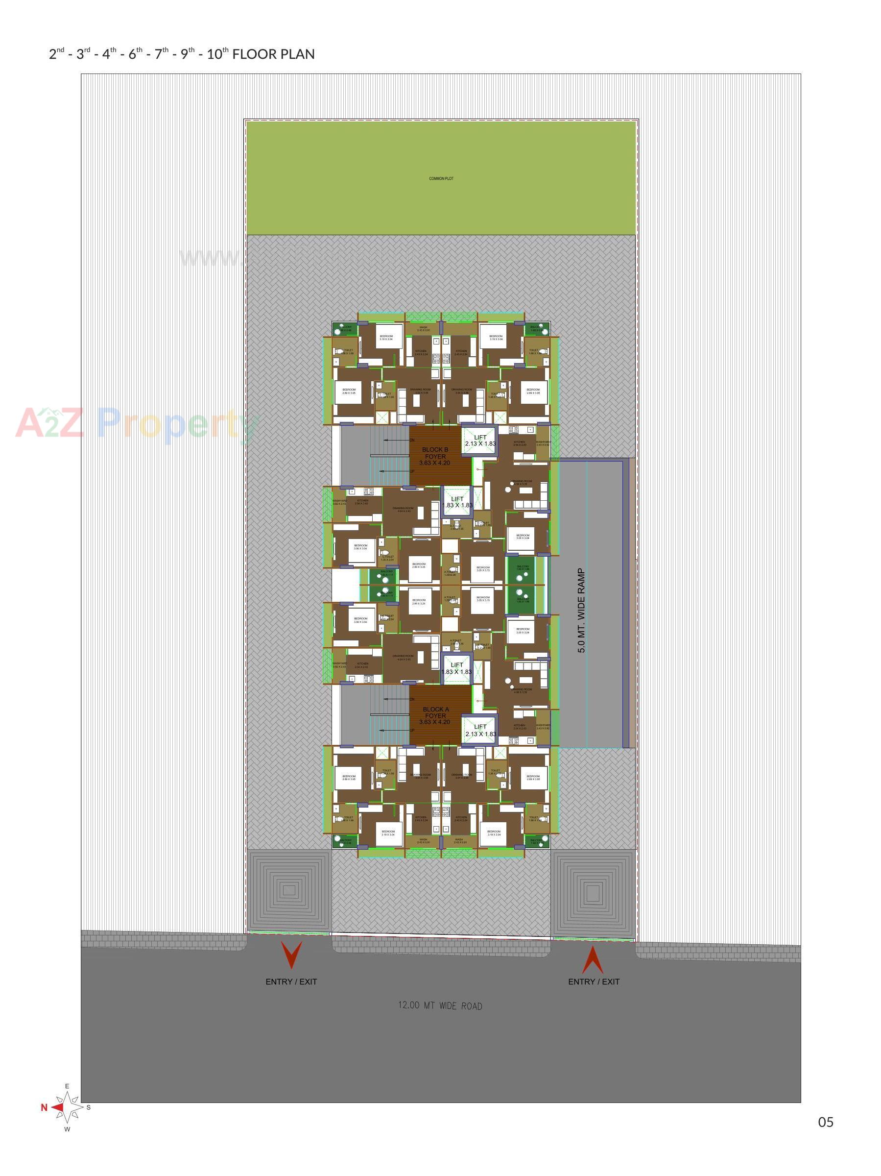 Layout of real estate project I Home located at Ghuma, Ahmedabad, Gujarat