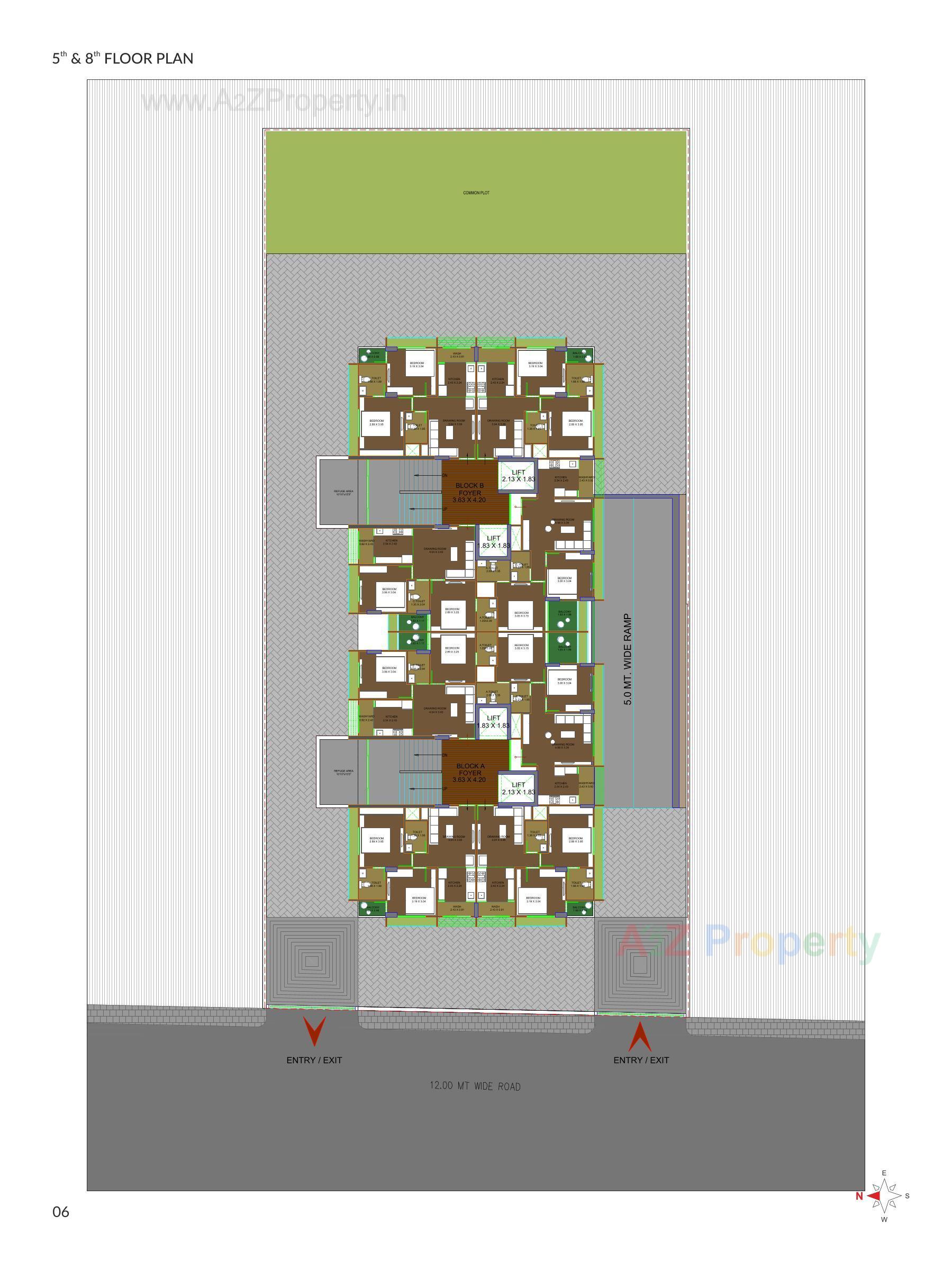 Layout of real estate project I Home located at Ghuma, Ahmedabad, Gujarat