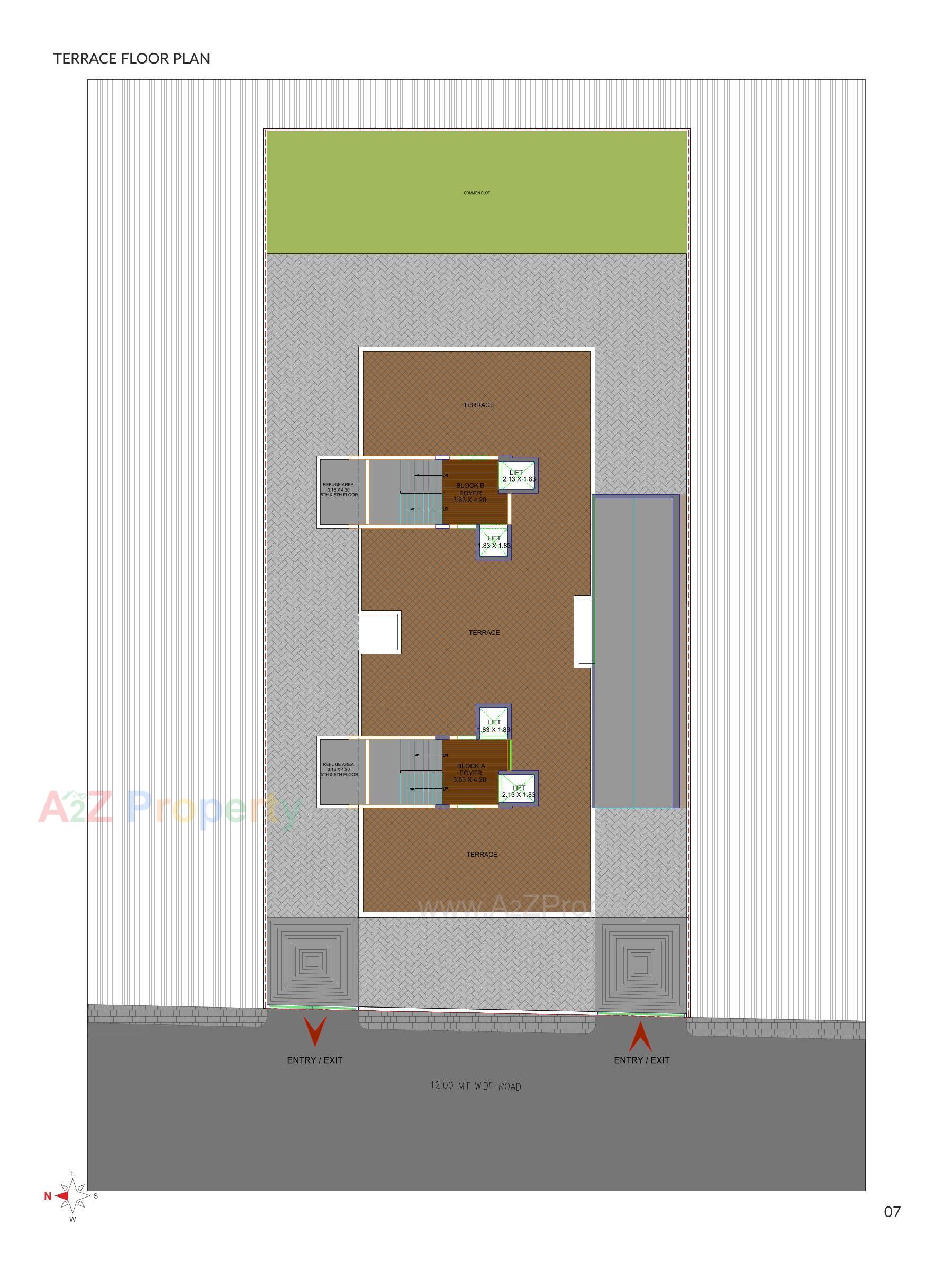 Layout of real estate project I Home located at Ghuma, Ahmedabad, Gujarat