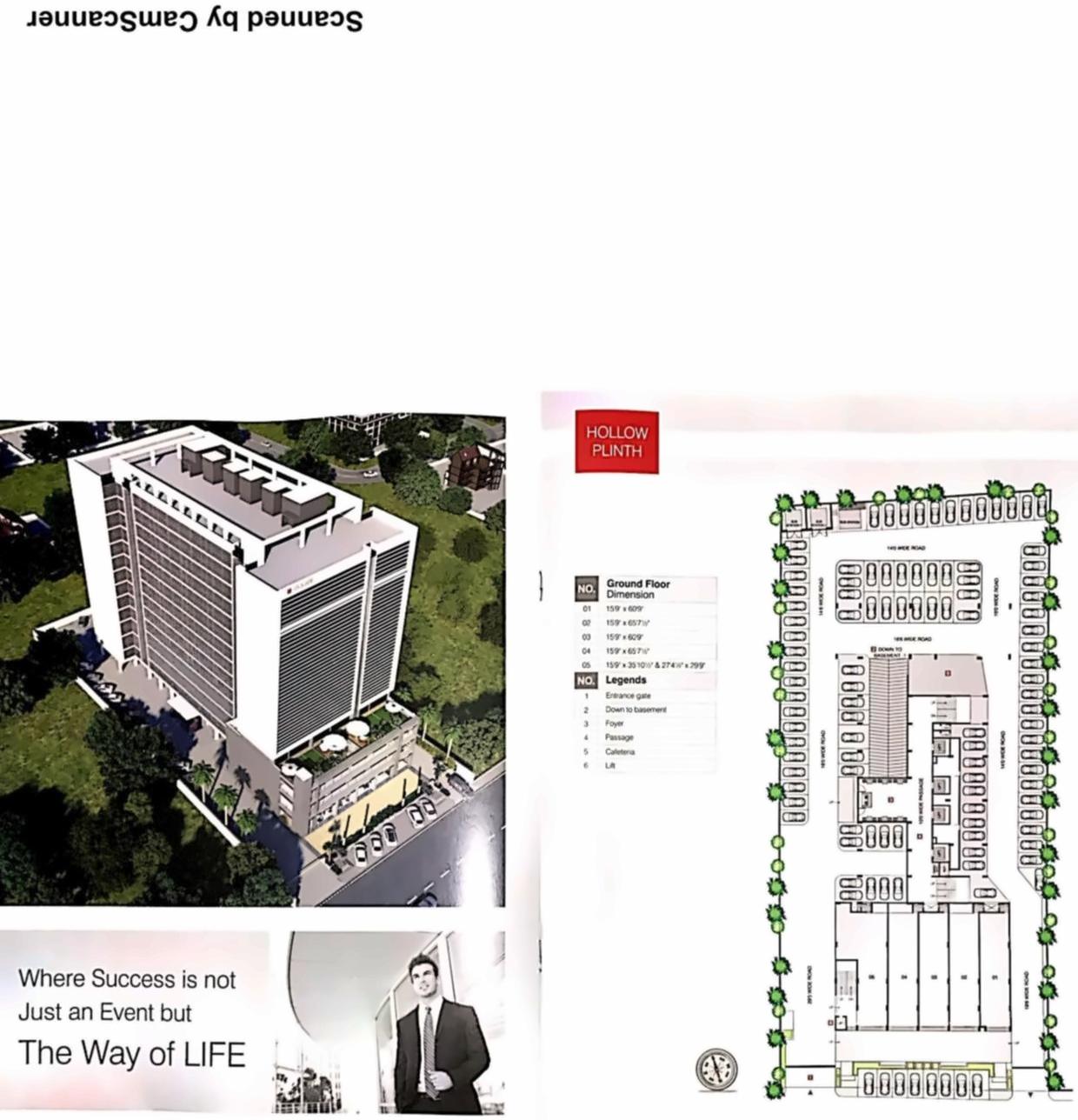 Layout of real estate project I Square Corporate Park located at Sola, Ahmedabad, Gujarat