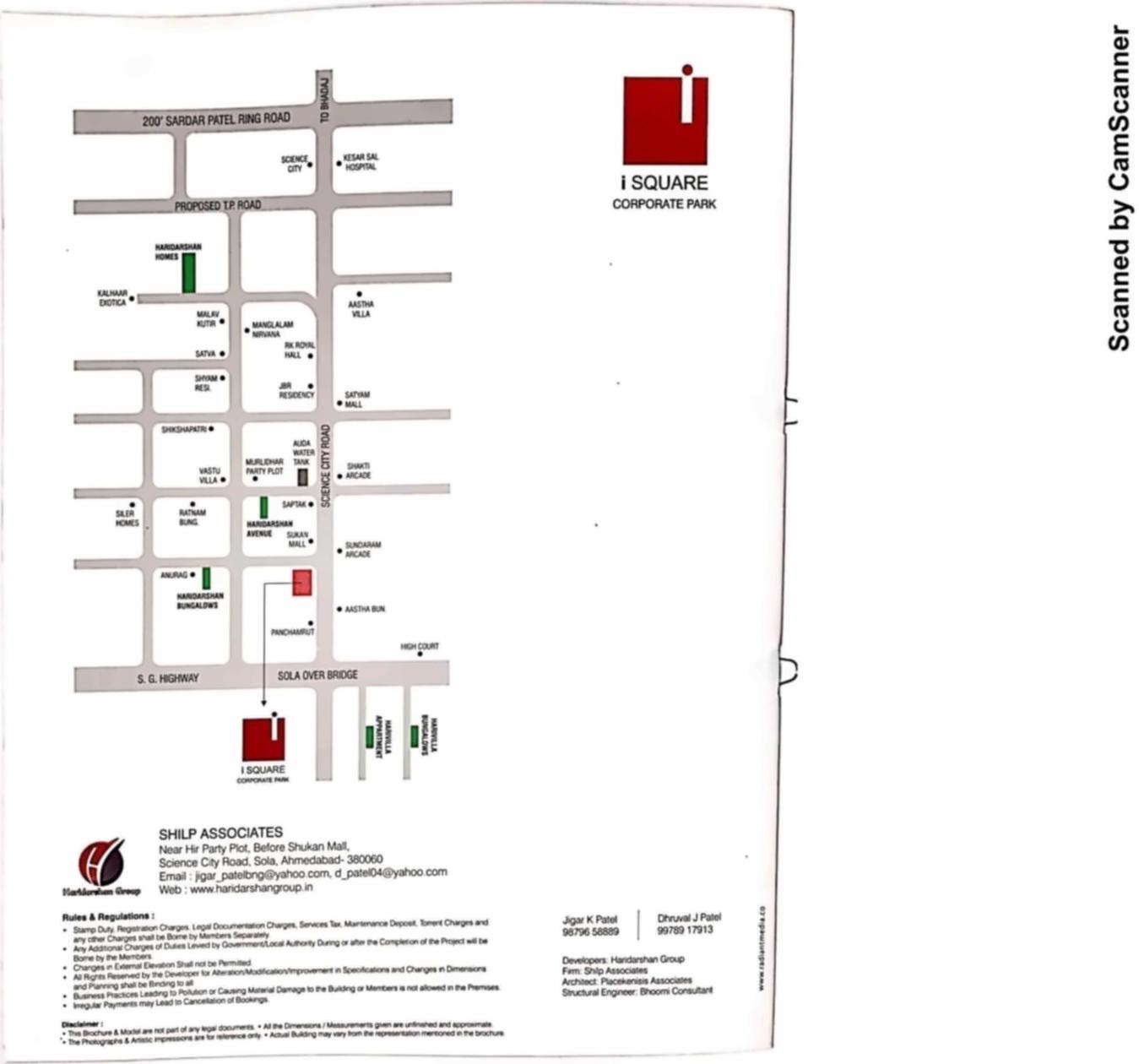  of real estate project I Square Corporate Park located at Sola, Ahmedabad, Gujarat
