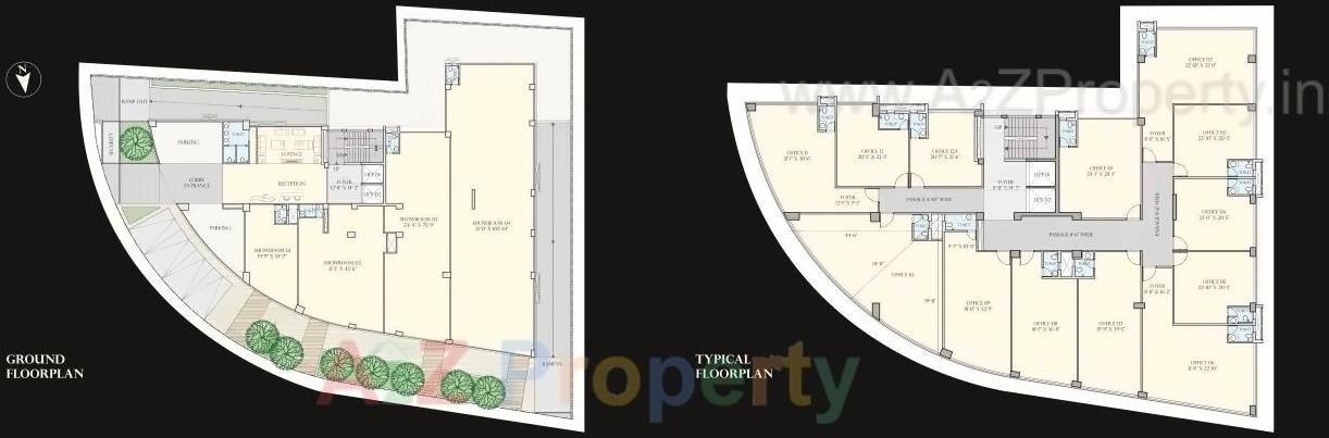 Layout of real estate project I Theaddress located at Sola, Ahmedabad, Gujarat