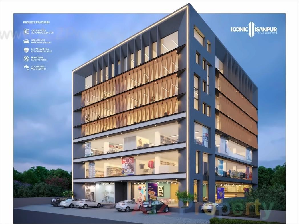 3D Elevation of real estate project Iconic Isanpur located at Isanpur, Ahmedabad, Gujarat