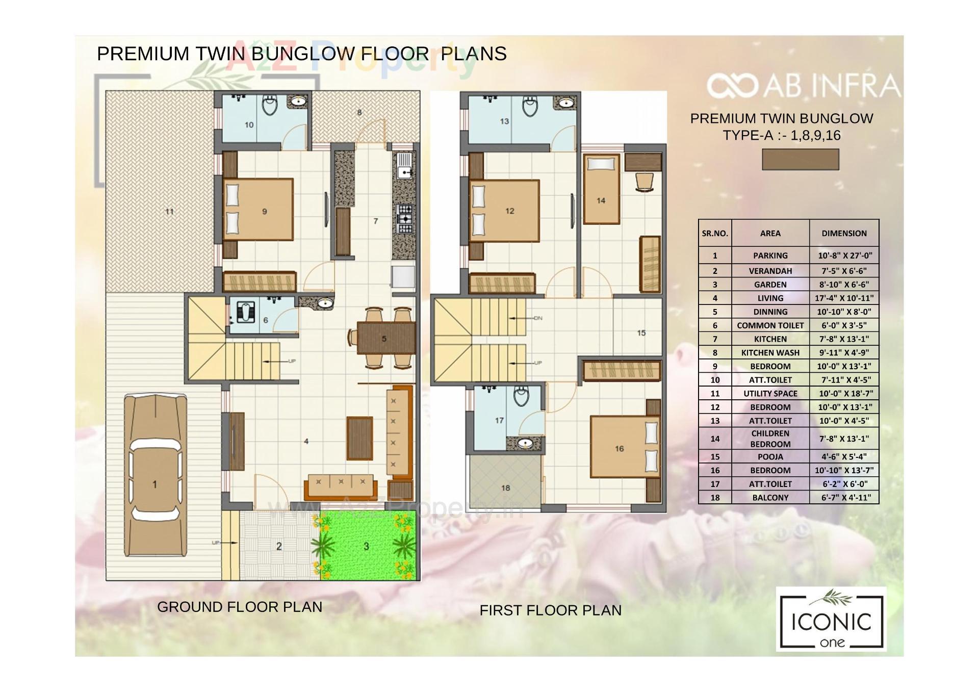 Layout of real estate project Iconic One located at Viramgam, Ahmedabad, Gujarat