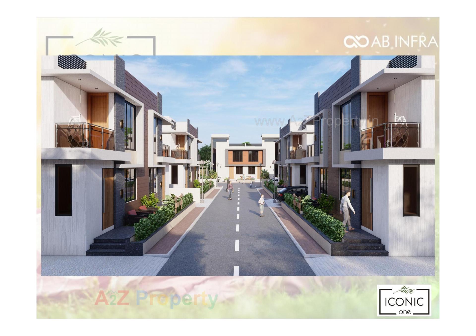 3D Elevation of real estate project Iconic One located at Viramgam, Ahmedabad, Gujarat