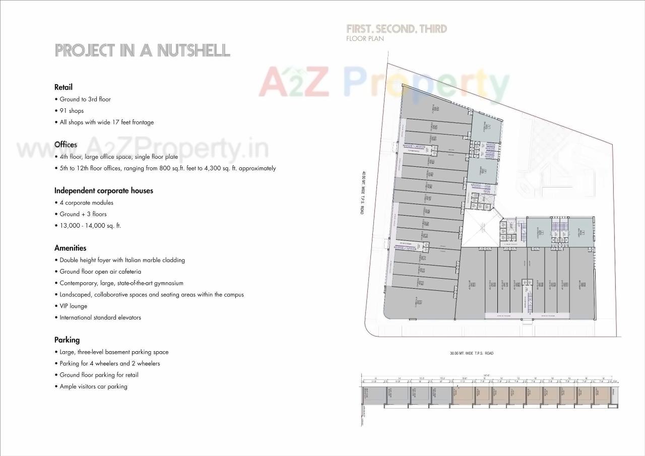 Layout of real estate project Iconic Shyamal located at Vejalpur, Ahmedabad, Gujarat
