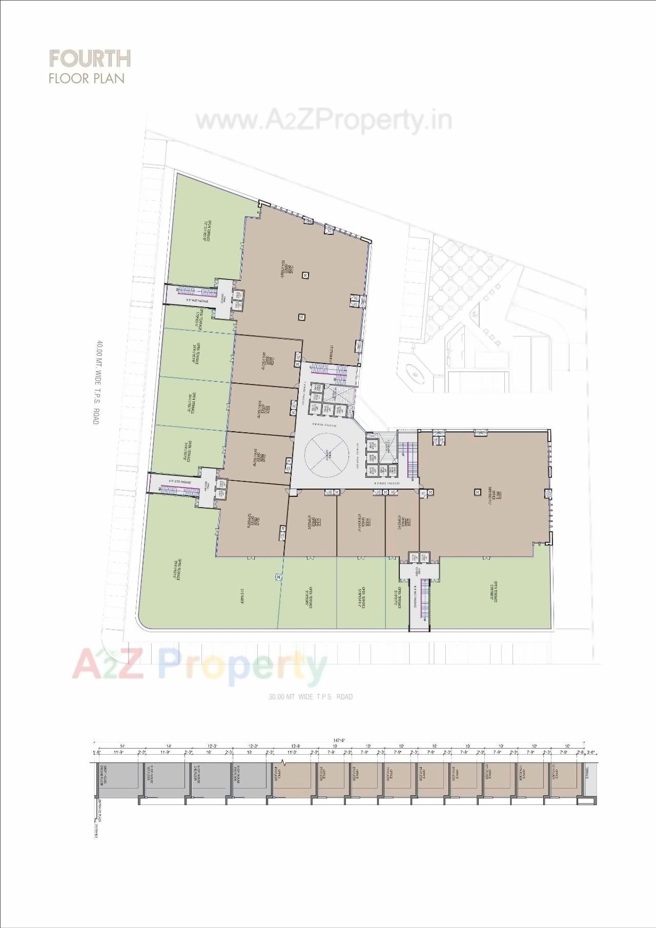 Layout of real estate project Iconic Shyamal located at Vejalpur, Ahmedabad, Gujarat