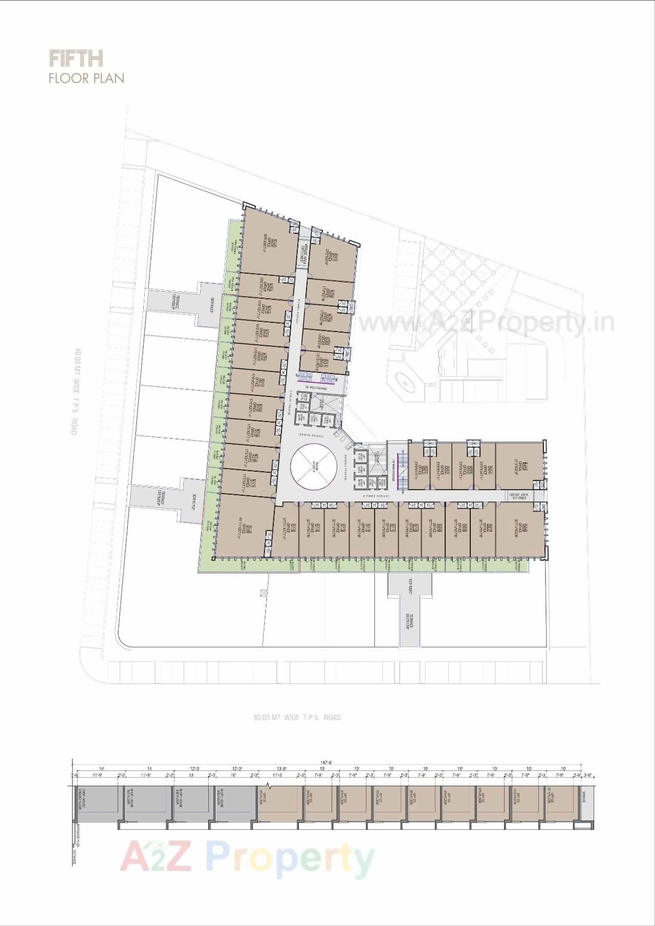 Layout of real estate project Iconic Shyamal located at Vejalpur, Ahmedabad, Gujarat