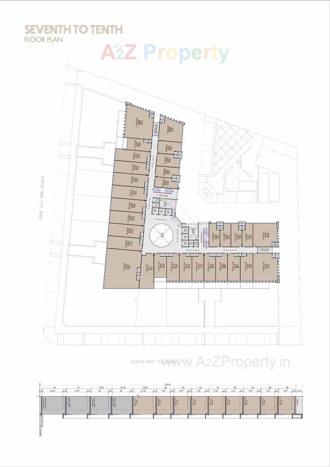 Layout of real estate project Iconic Shyamal located at Vejalpur, Ahmedabad, Gujarat