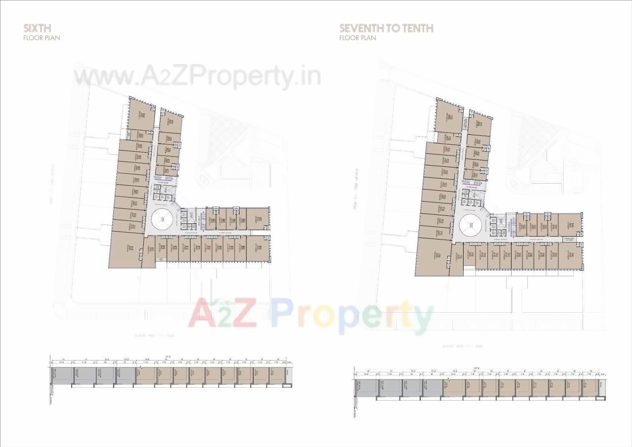 Layout of real estate project Iconic Shyamal located at Vejalpur, Ahmedabad, Gujarat